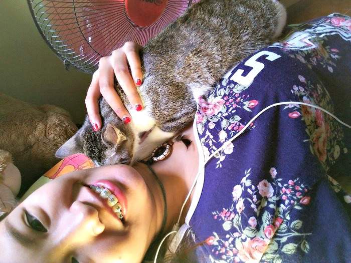 Astrid and Gary the tabby Astrid and Gary the tabby