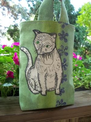 Painted Cat Tote Bag