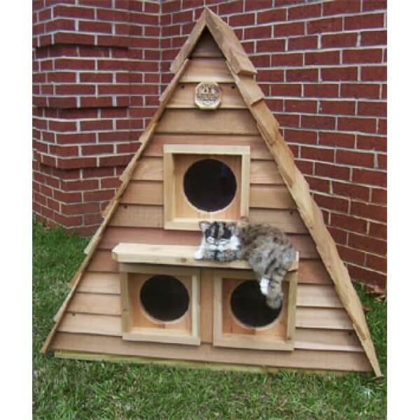 Catsplay cat cottage triplex