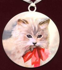 Vintage cat ornament