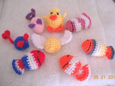 Crocheted Cat Toy Collection