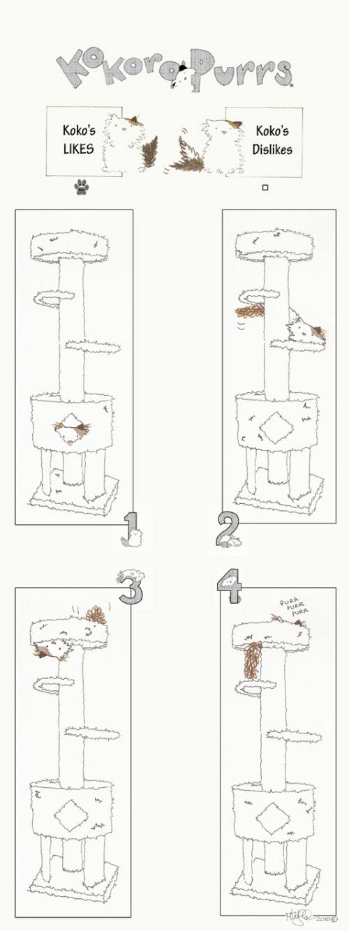 KokoroPurrs Comic Koko's Cat Tree